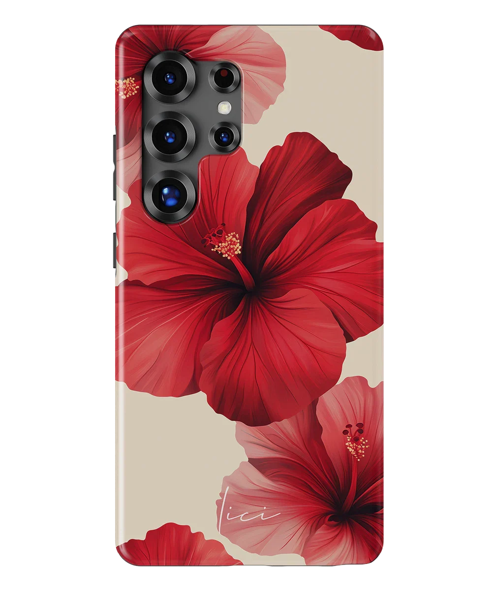 Red Hibiscus - Samsung Galaxy S25 Ultra