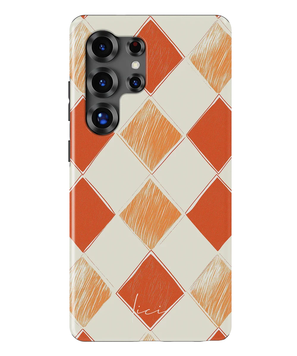 Orange Rhombus - Samsung Galaxy S25 Ultra