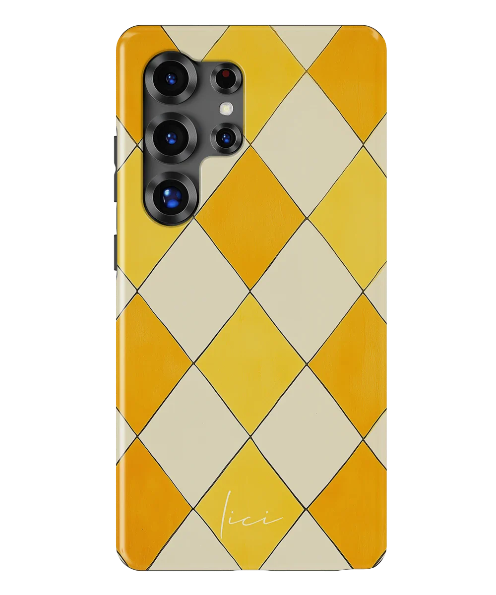 Yellow Rhombus - Samsung Galaxy S25 Ultra